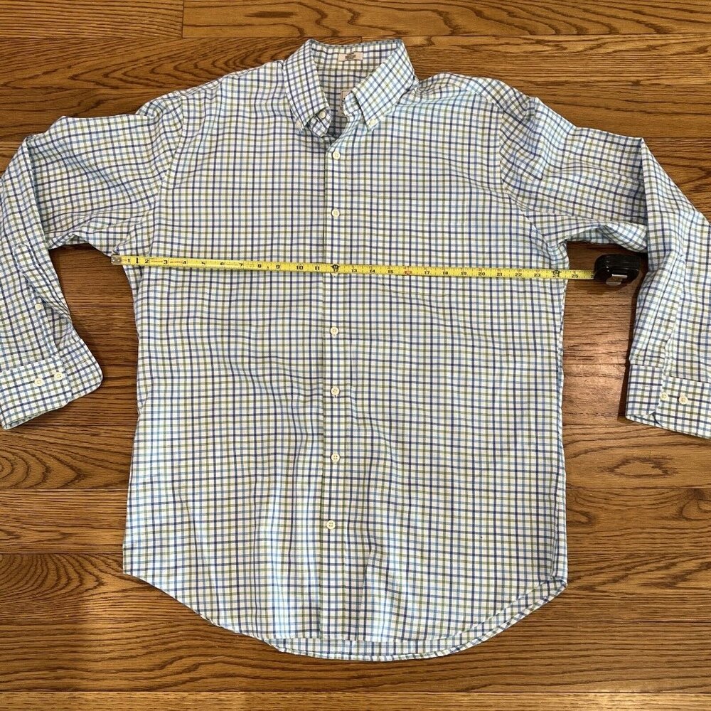 Peter Millar Mens Button Down Shirt Multicolor Plaid Long Sleeve Pocket Cotton L - Picture 9 of 16